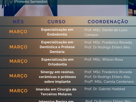 CURSOS 2026 – Primeiro Semestre
